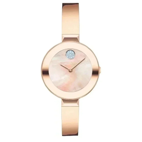 MOVADO BOLD Women's Stainless Steel Mother of Pearl watch. Hour Sale!!! - Picture 3 of 6